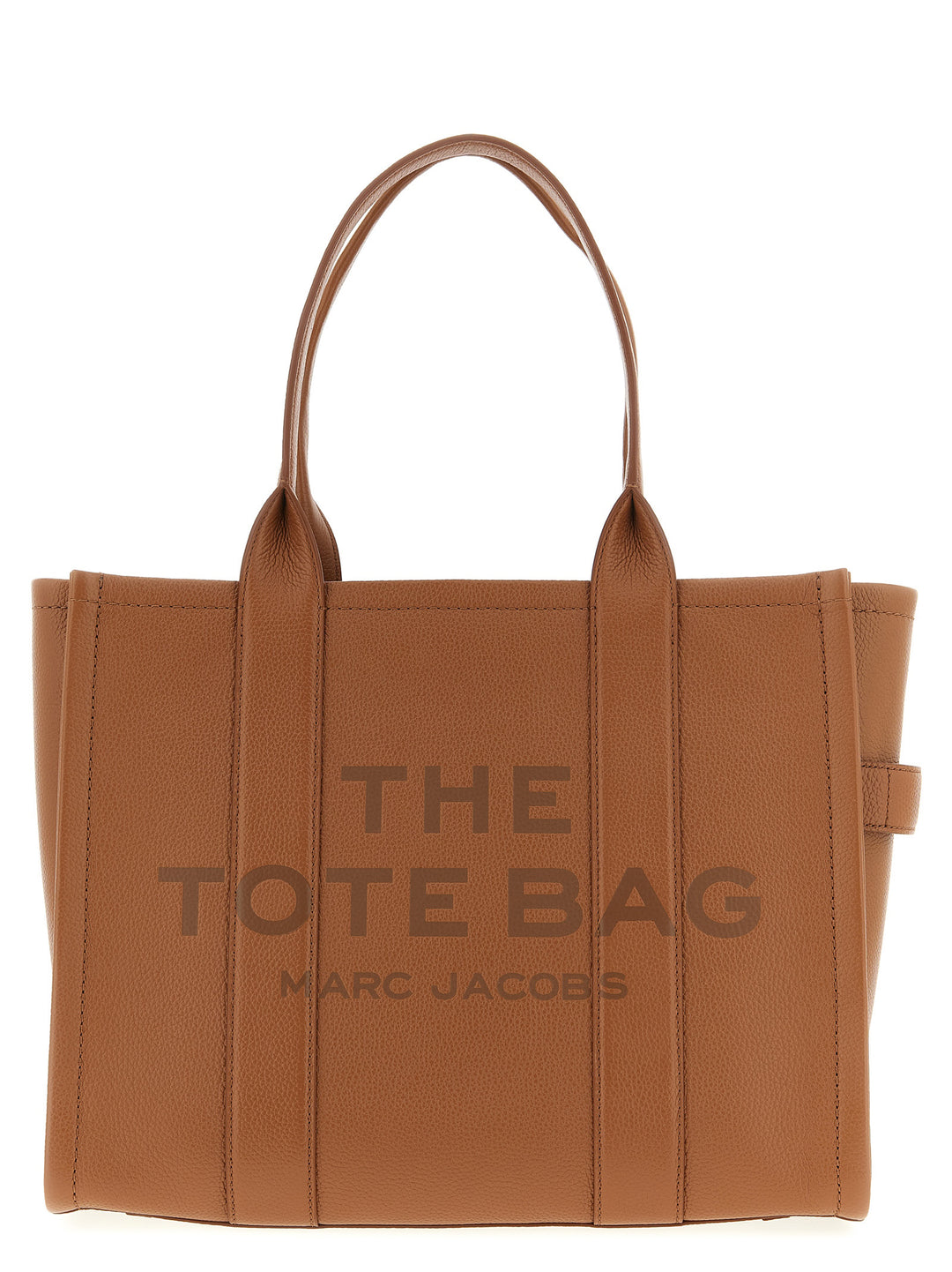 Marc Jacobs The Leather Large Tote Tote - Marrone | c83e60e7a4a2caaf77f060879049ddd8b108b03d