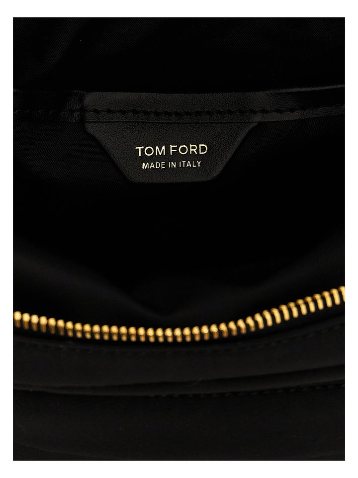 Tom Ford Logo Nylon Crossbody Bag Borse a Tracolla - Nero | 8009ce9a507d8e0f5a8f4bb2c09947a91a97891a