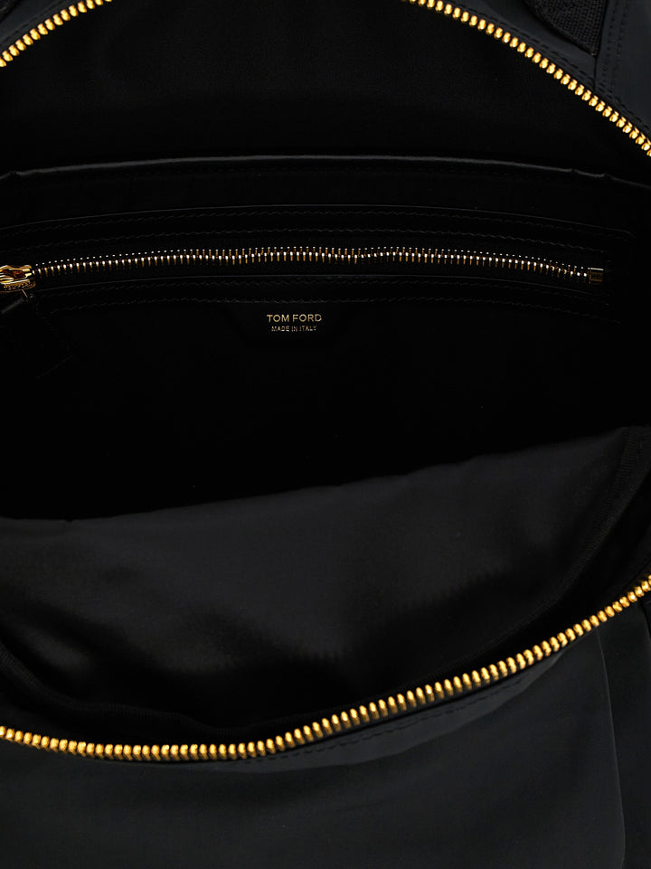 Tom Ford Logo Backpack Zaini e Valigie - Nero | 314109f7a36a2e24266952fb64458a468a19cb6a