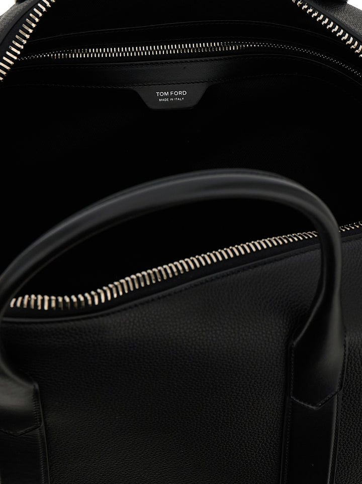 Tom Ford Medium Leather Duffel Bag Casa e Lifestyle - Nero | 342f83db7511077debcdeb4d8c8e6b8a073dde87