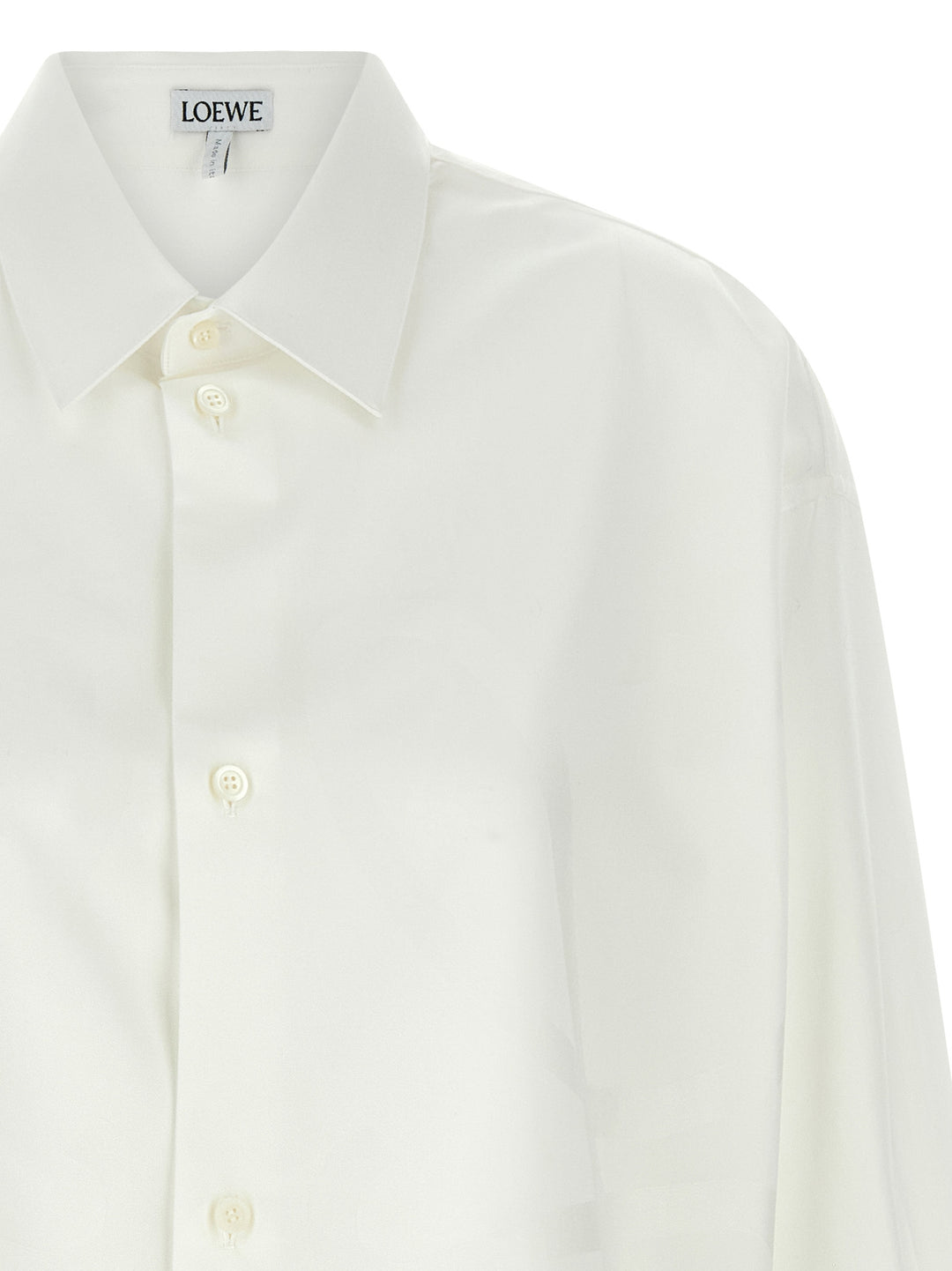 Loewe Anagram Shirt Camicie - Bianco | 76734d376fe7d7624a5431e9f88a1890550a45d1
