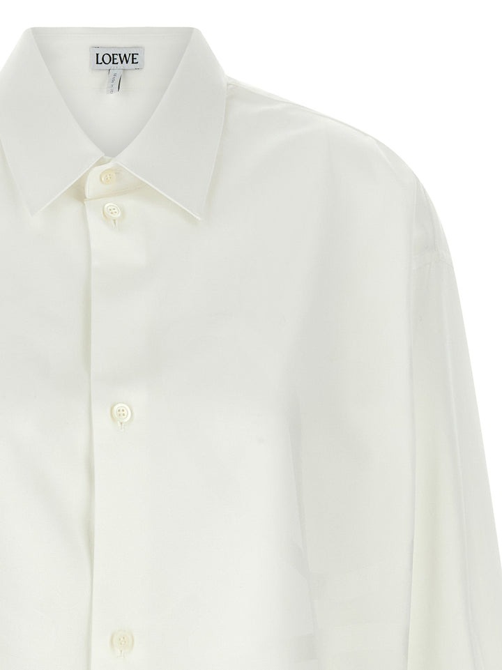 Loewe Anagram Shirt Camicie - Bianco | 76734d376fe7d7624a5431e9f88a1890550a45d1