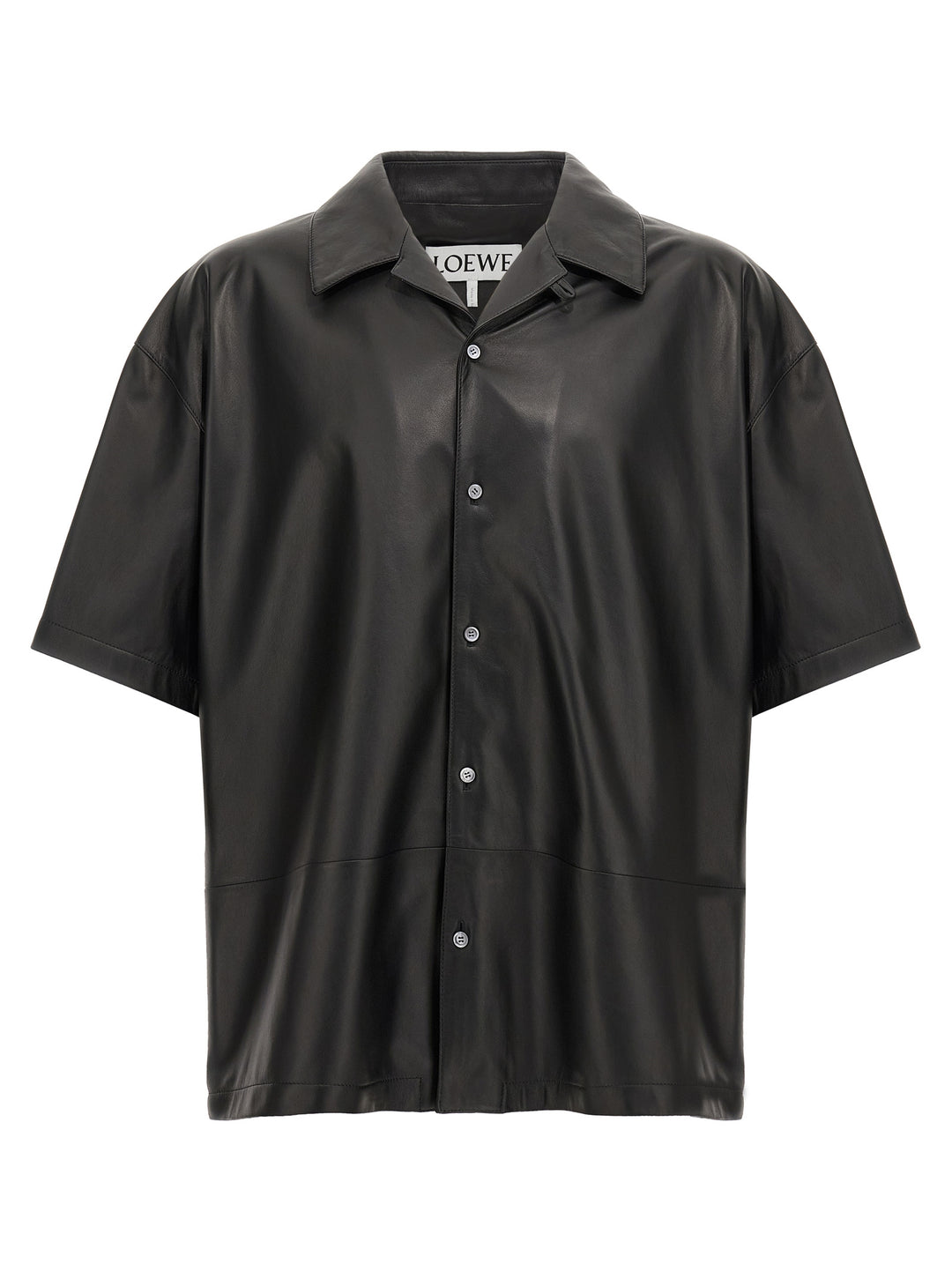 Loewe Nappa Leather Shirt Camicie - Nero | bac364c3671732092c42abd154b3906e3fe77606
