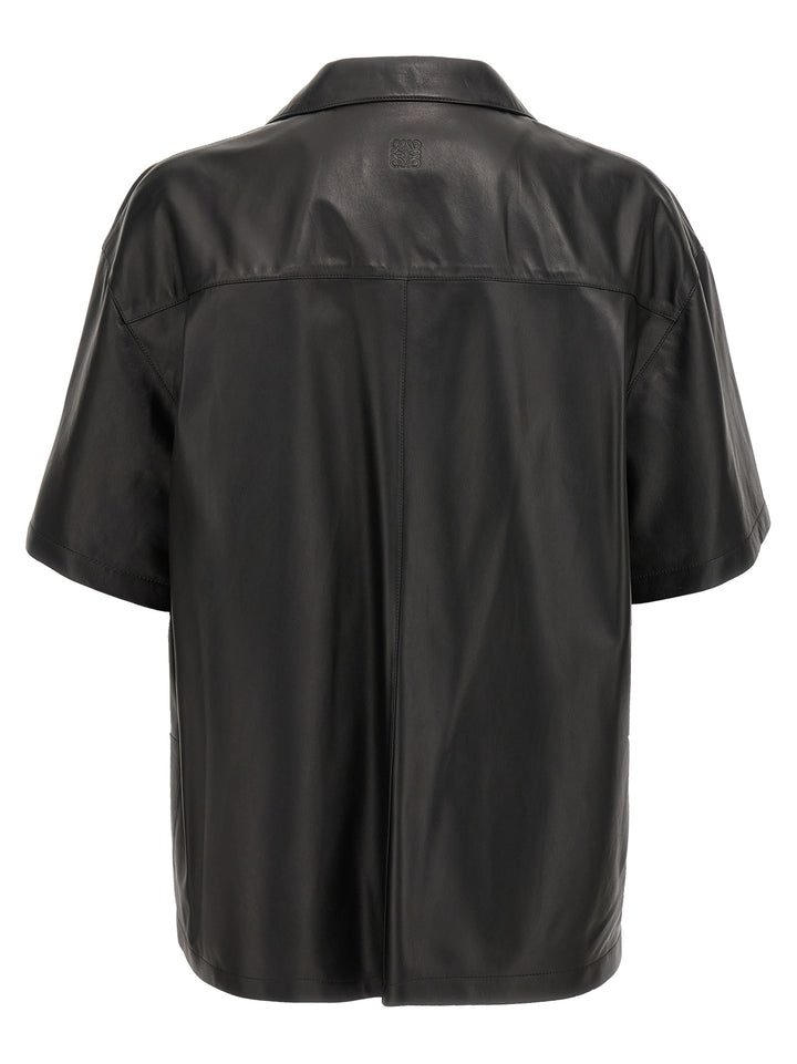 Loewe Nappa Leather Shirt Camicie - Nero | df2b280e818eef5c607f6a83971590704208a2cc