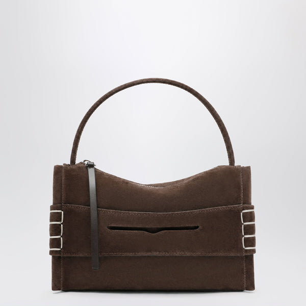 Loafer Suede And Calf Leather Bag In Brown