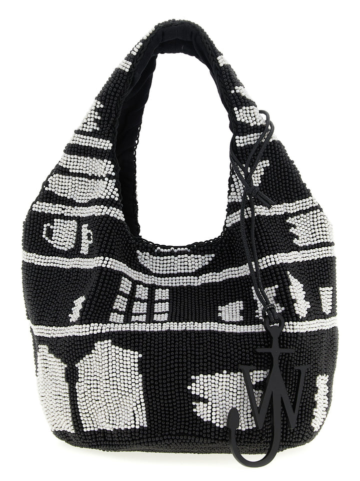 J.W. Anderson Beaded Tote - Bianco/Nero | a54176e49217b642cd53827ace6d29ab5b749330