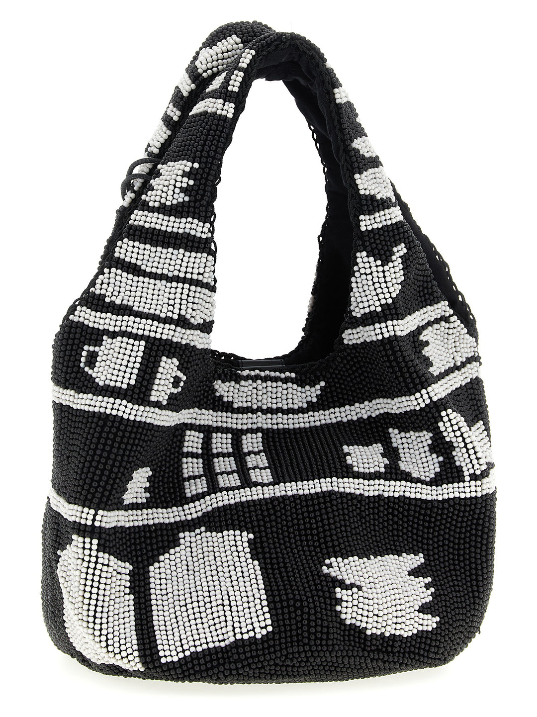 J.W. Anderson Beaded Tote - Bianco/Nero | b2237cd4ec2248cd6ce3b1abb2330857eac1882a
