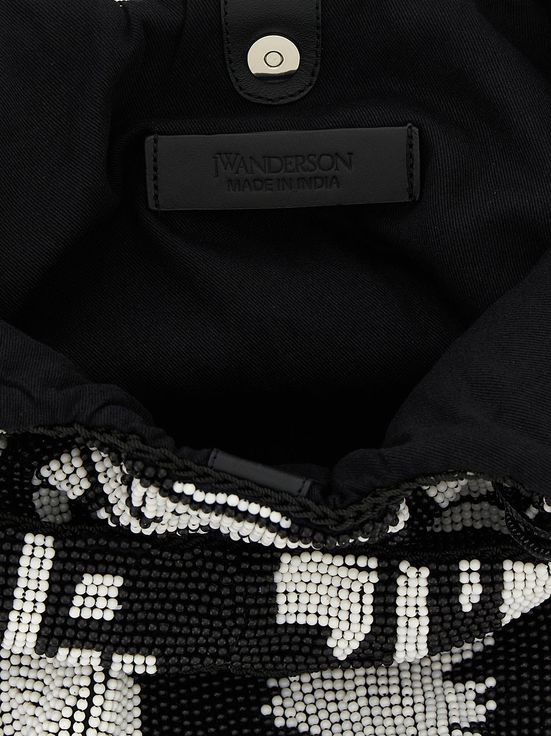 J.W. Anderson Beaded Tote - Bianco/Nero | e66f97003a0d0a5ca7d1ff68b80013824a63ada1