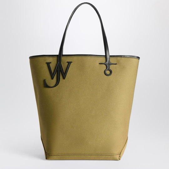Large Khaki Anchor Tote Bag