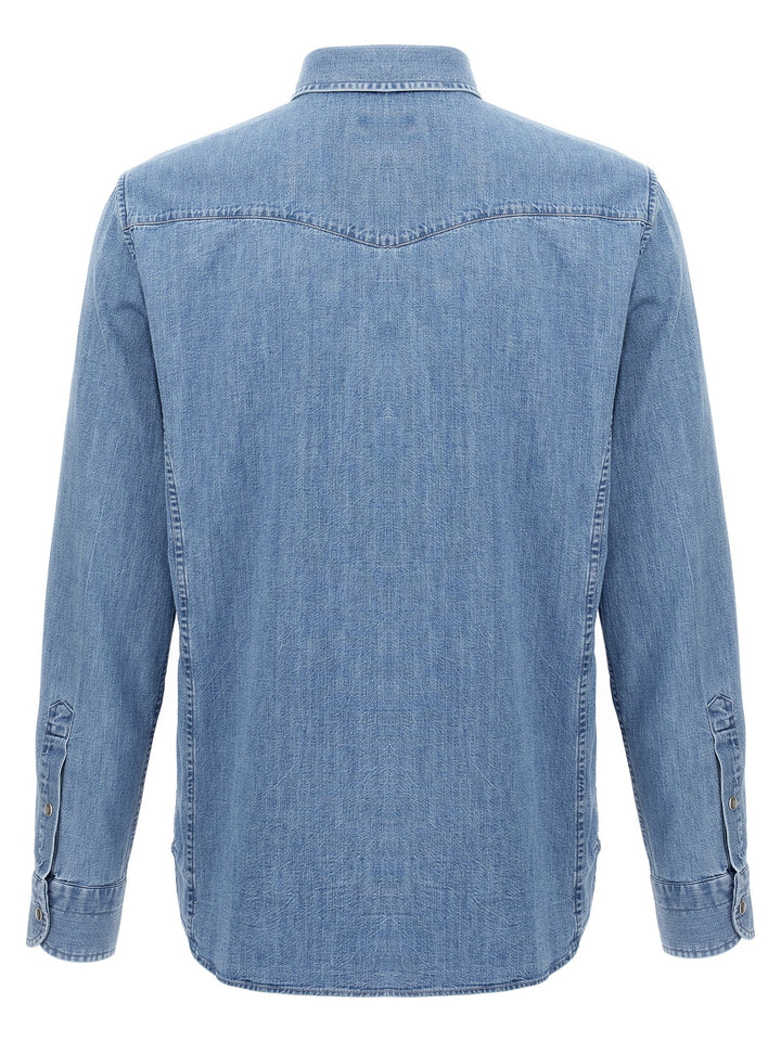 Tom Ford Denim Shirt Camicie - Blu | 7129531fa61efc3543d7ba1627749e3f5fff4dd2