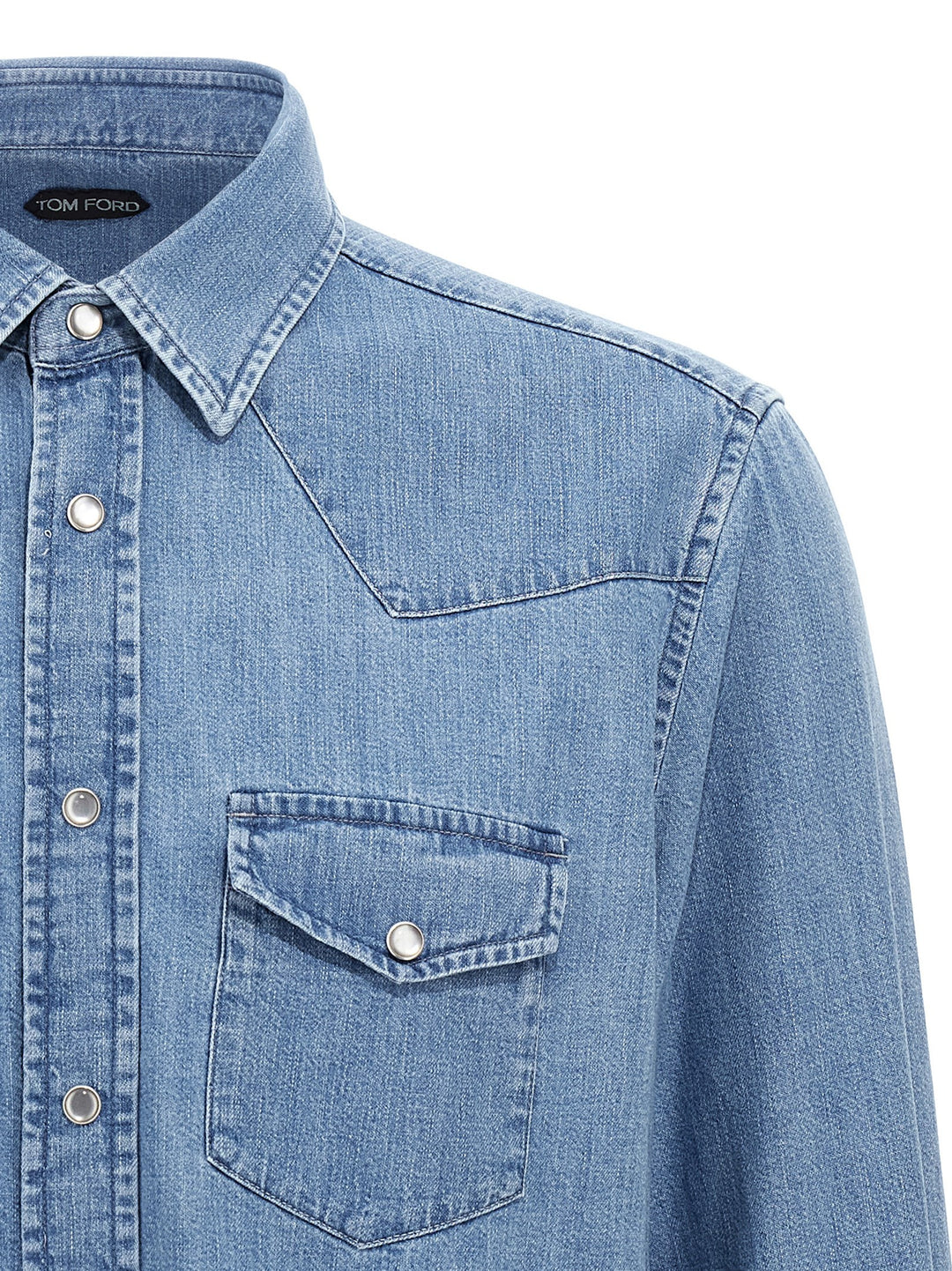 Tom Ford Denim Shirt Camicie - Blu | e9e349b7e8478e0e7a9a41dea2e19874a5e74b5d
