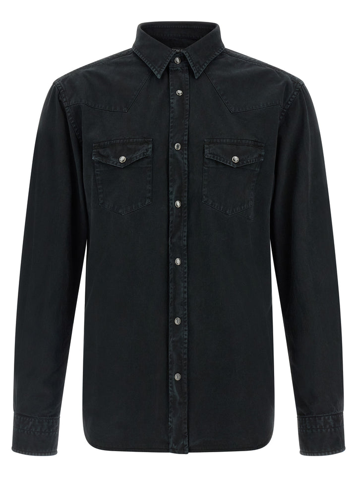 Tom Ford Western Camicie - Nero | a84700d80bd64d316f5d927124f5a054fd20b220
