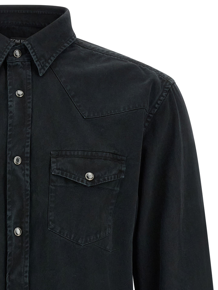 Tom Ford Western Camicie - Nero | c5f0186ae00bfd457ddfe5f97440c786e487ecbe