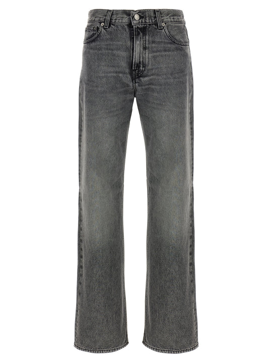 Korea Flanel Grey Jeans Grigio