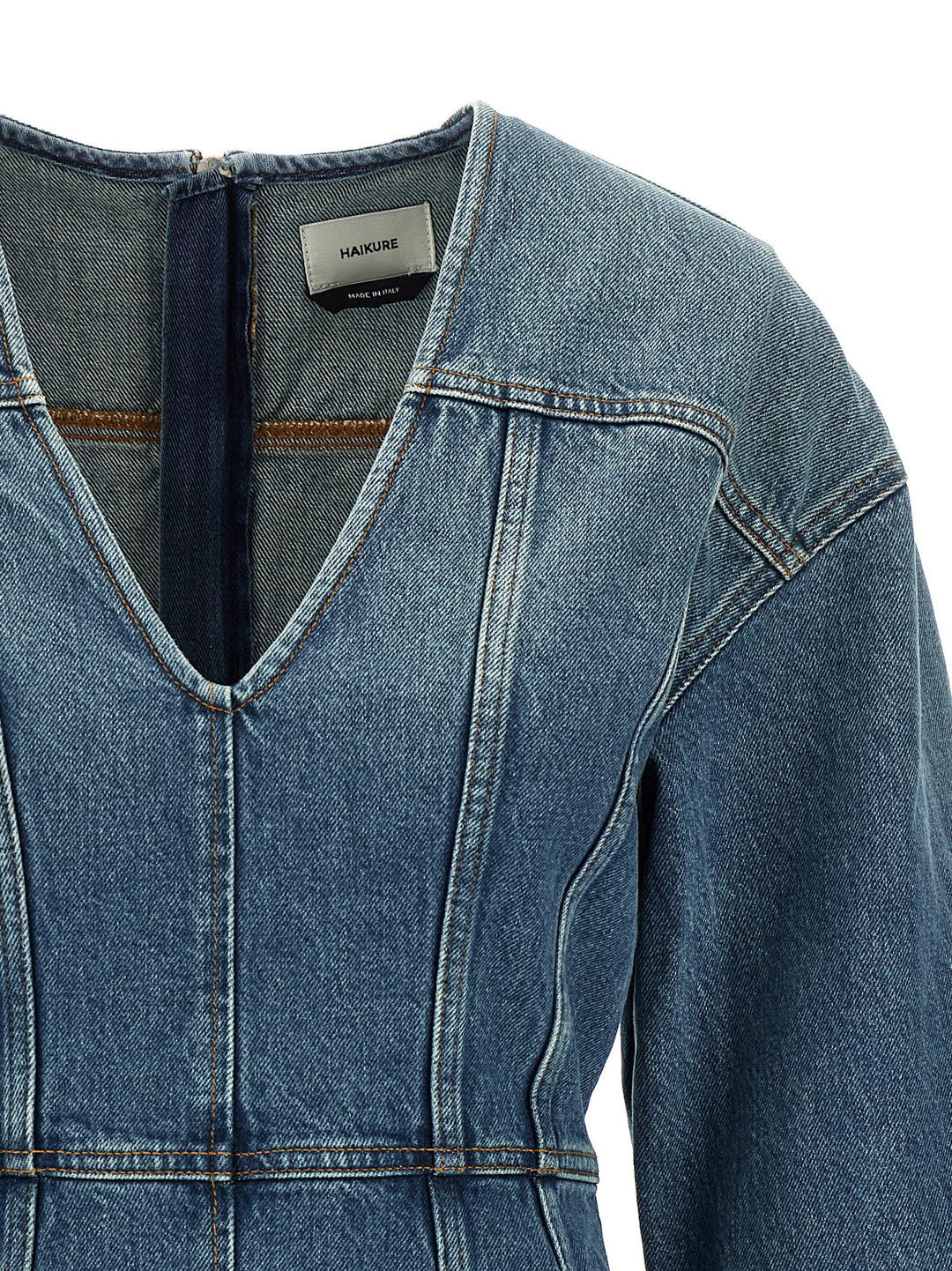 Haikure Denim Dress Abiti - Celeste | f39c209e9559f0b5cf77c0c13f22f462d58a032d