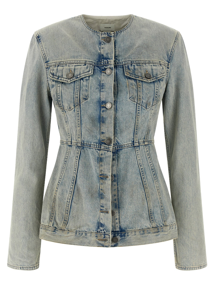 Haikure Temple Puffer Jackets - Celeste | 05469774881b118b13e4616a80a43ec1335aeda6