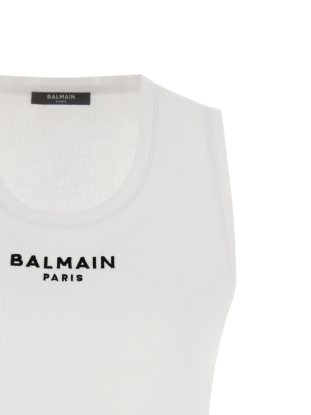 Balmain Balmain Paris Top - Bianco | 3064a1b37948065ce50f6f7c3624646ee7bd1e24