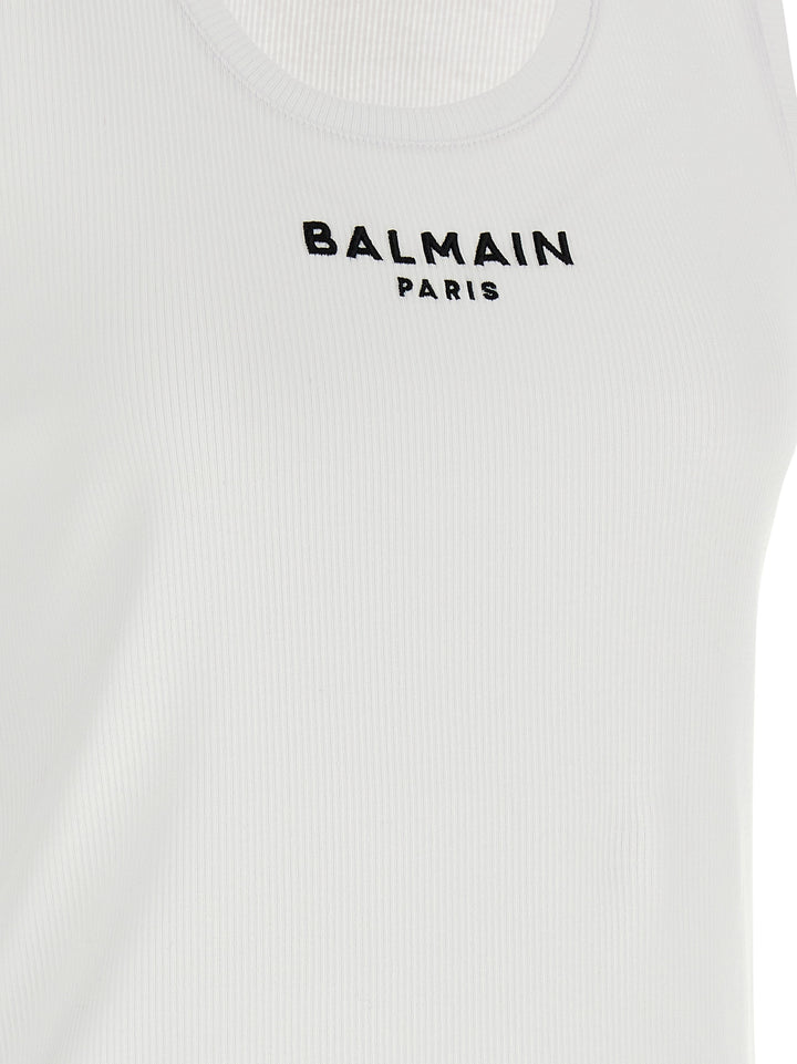 Balmain Balmain Paris Top - Bianco | 9c99dee64bc2d83a3194a14836eb9f4c321fe26a