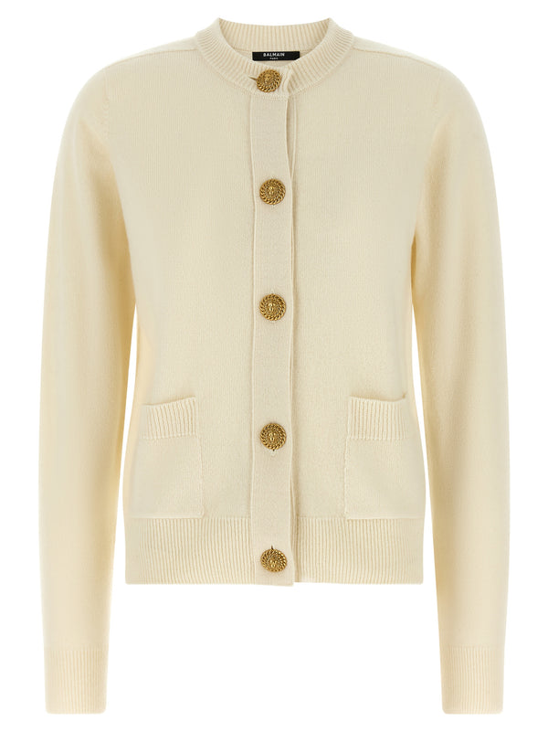 Eco-Cashmere Cardigan Maglioni Bianco