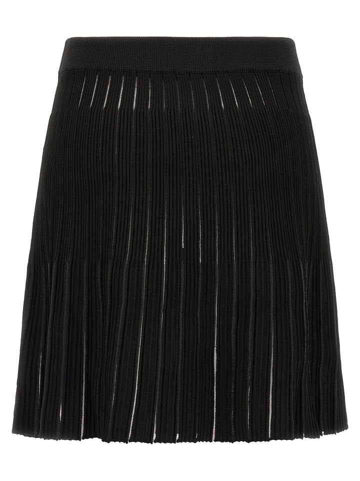 Balmain Pleated Skirt Gonne - Nero | 0ea386c6da4471aff6a2690f181b3c10a1f94513