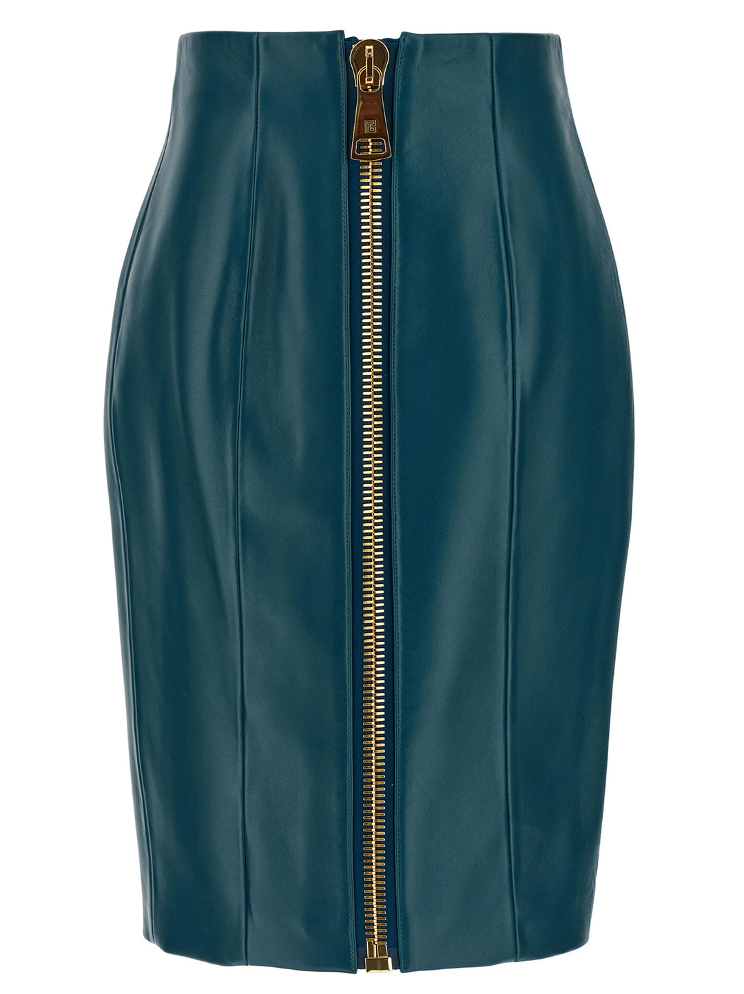 Balmain Xl Zip Skirt Gonne - Blu | d9d80ed9b22be9227540805b7dd453de636268be