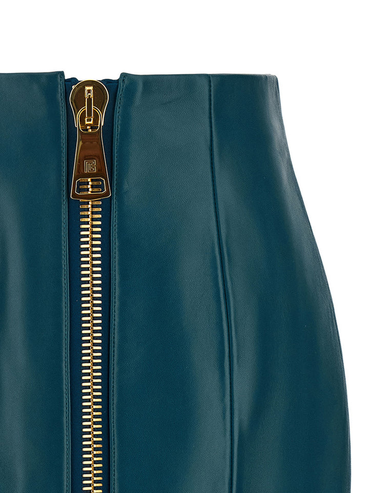Balmain Xl Zip Skirt Gonne - Blu | 220859c76e773fb9ccd262087092296e7a4e1e9a