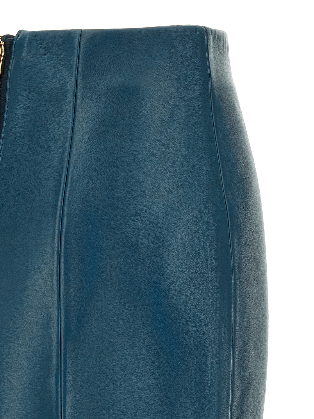 Balmain Xl Zip Skirt Gonne - Blu | 340960aa3587ca237eacf13b6481b9a2efafcc10