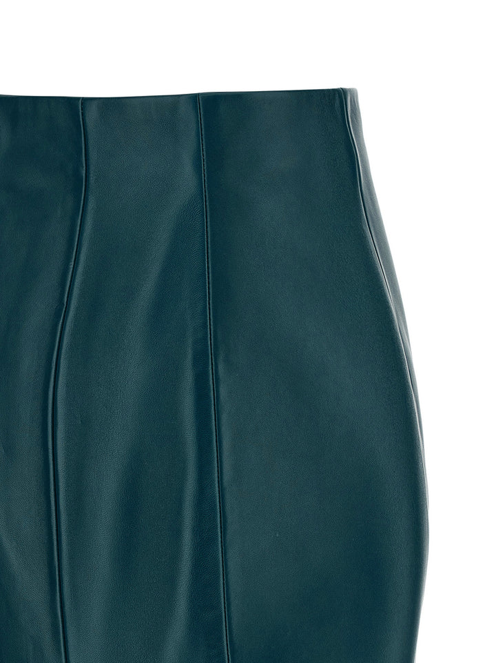 Balmain Xl Zip Skirt Gonne - Blu | 03262f9f6cc09c60622e23319d62ec0cd6cdf3a6