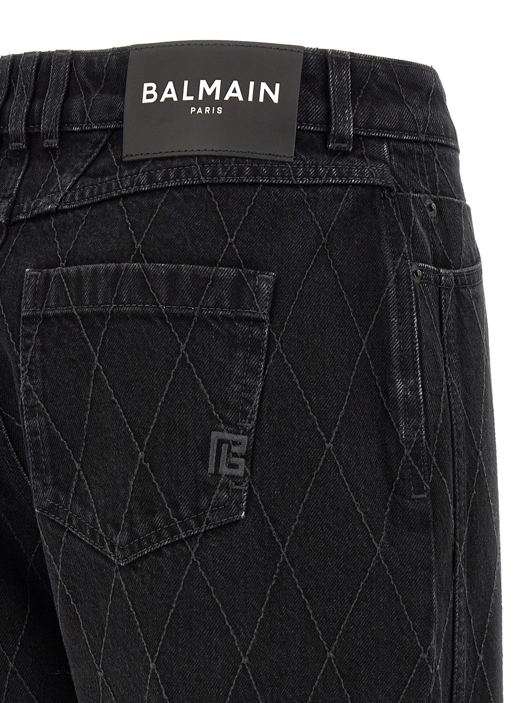 Balmain Diamond-Shaped Jeans - Nero | 9b4aa7b8fa40e4a748d9ce20c9337d9965a6a33d