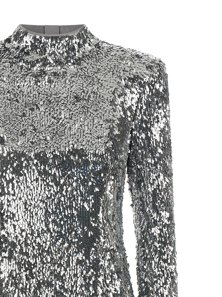 Balmain Sequin Dress Abiti - Silver | bcaaa0d7f83d3436d7e23bb52132197c6ca72d47