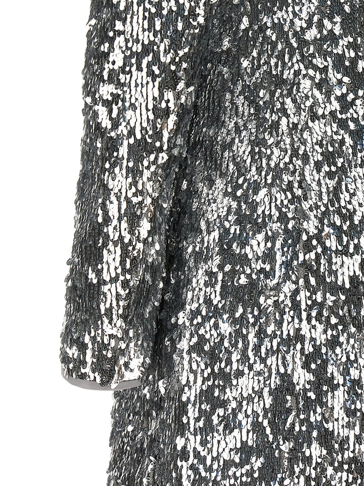 Balmain Sequin Dress Abiti - Silver | fdb95d900eb27b76b9e3224799eace308fb58b1b