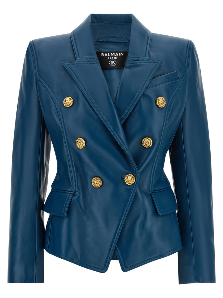 Balmain Testa Di Leone BlazerS - Blu | 68462e2faeab948c142ebad4bfa143681f6fafbc