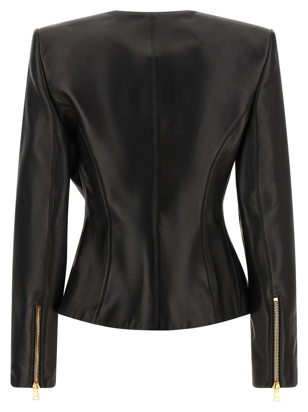 Balmain Leather Jacket Puffer Jackets - Nero | a9e747ed8d35ca8346650876b8456d3de754062a