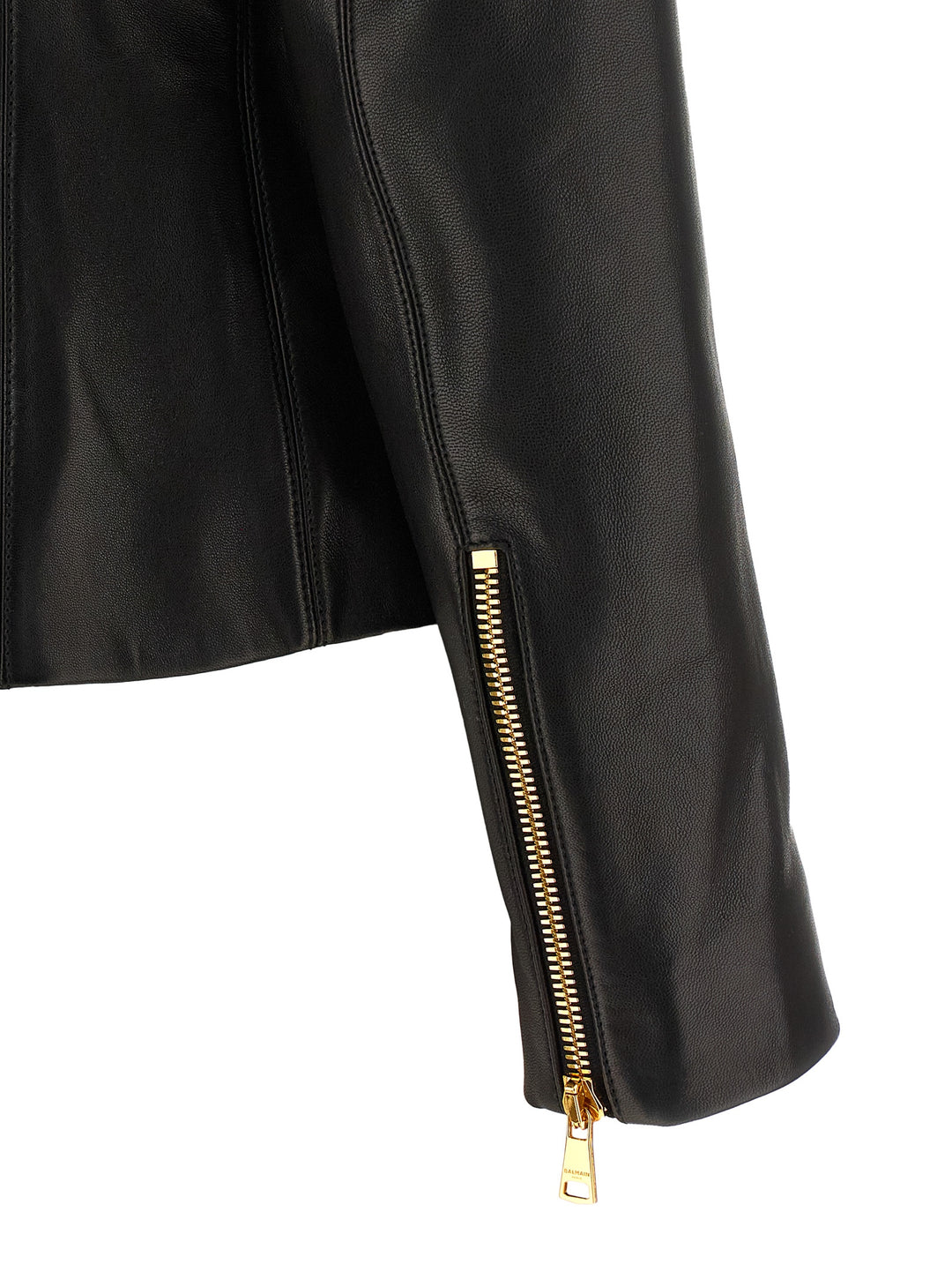 Balmain Leather Jacket Puffer Jackets - Nero | eb8862d954ccb2152227f4d260619d19eb271f21