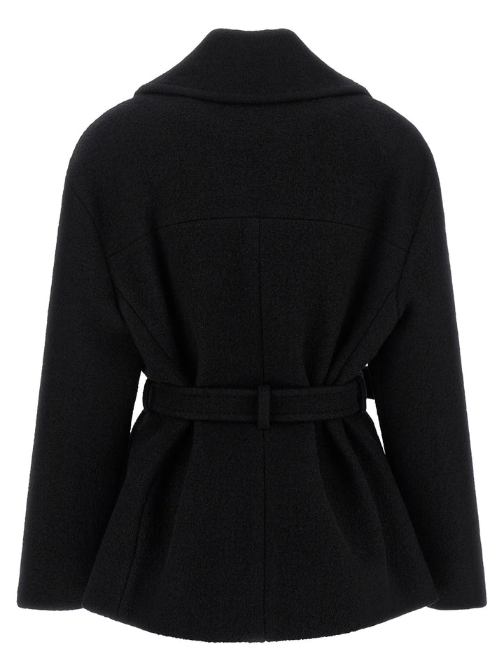Balmain Anthem Trench e Impermeabili - Nero | 06f109d46fafd184c58b21cc96b9155bef18c982