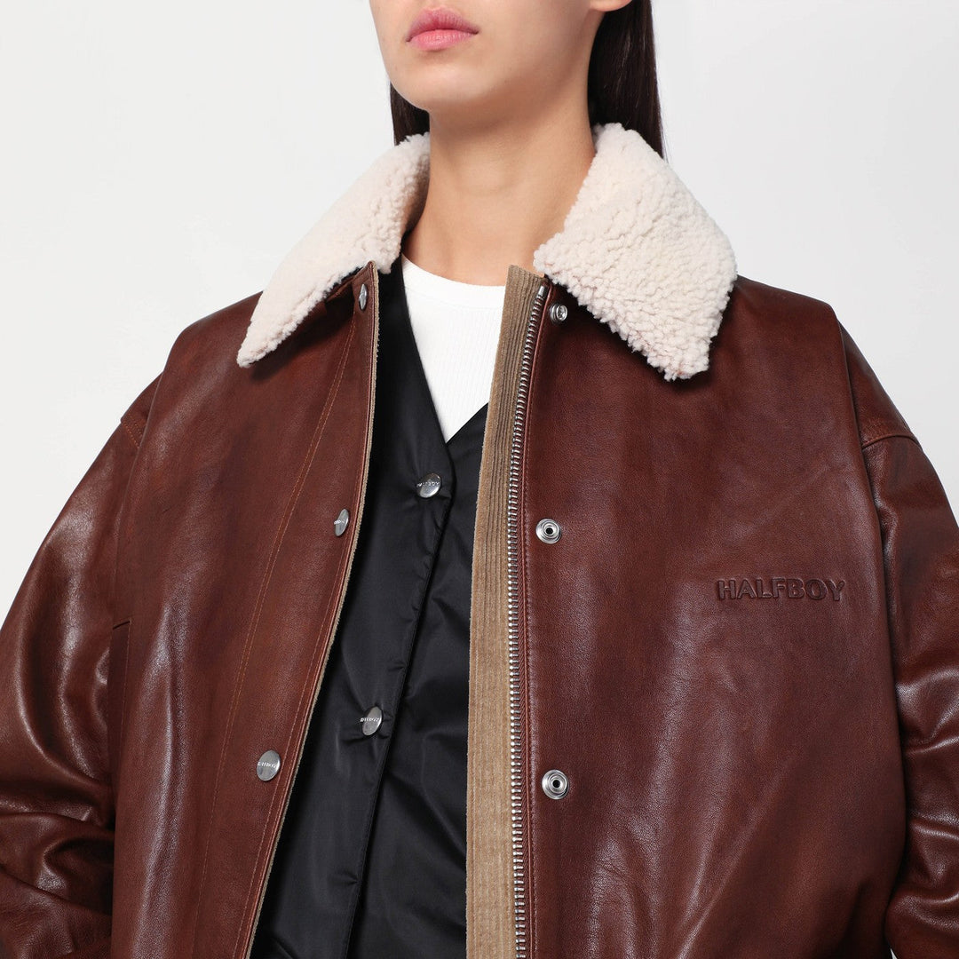 Halfboy Coats & Jackets - Marrone | f5f6f1b6d4492cd8e720b185d49e804948712825
