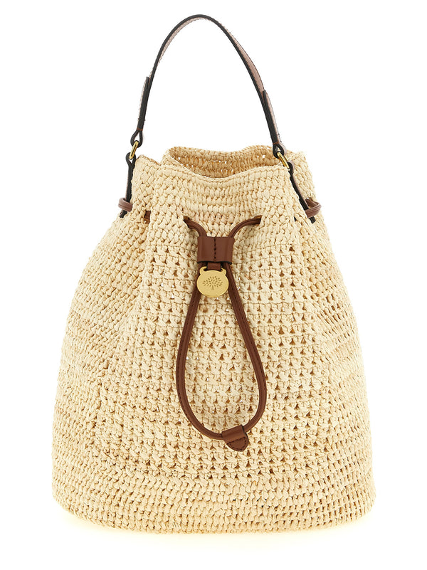 Häkel-Eimertasche Umhängetaschen Beige