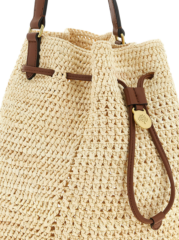 Mulberry Crochet Bucket Bag Borse a Tracolla - Beige | 4c74c0ca5a4204b5f90edde9544050530612725f
