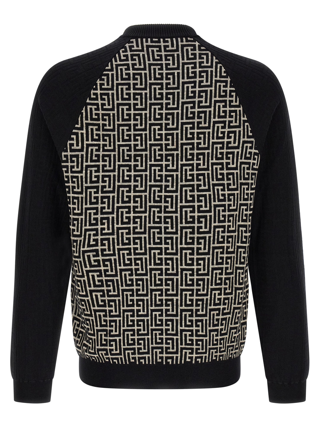 Balmain Pb Monogram Mesh Maglioni - Bianco/Nero | 0745b0f92c5728c9c4d4b43f98f9f4be553600e0