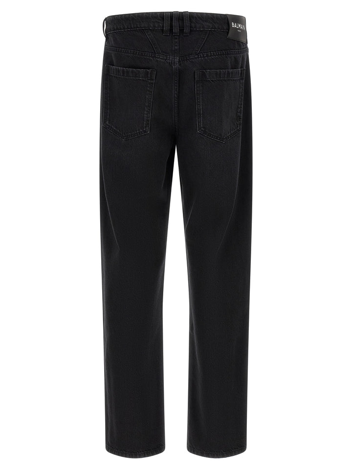 Balmain Denim Jeans - Nero | e235347b7f2528c380a0af443258db123e874c70