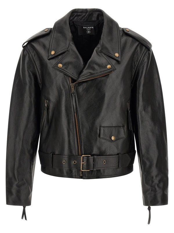 Biker Jacket Puffer Jackets Nero