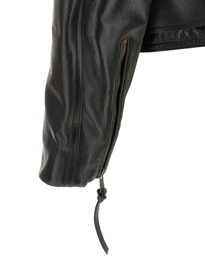 Balmain Biker Jacket Puffer Jackets - Nero | 743cdb23dcd5f43bc95851fcf2b072462f8fa6d1