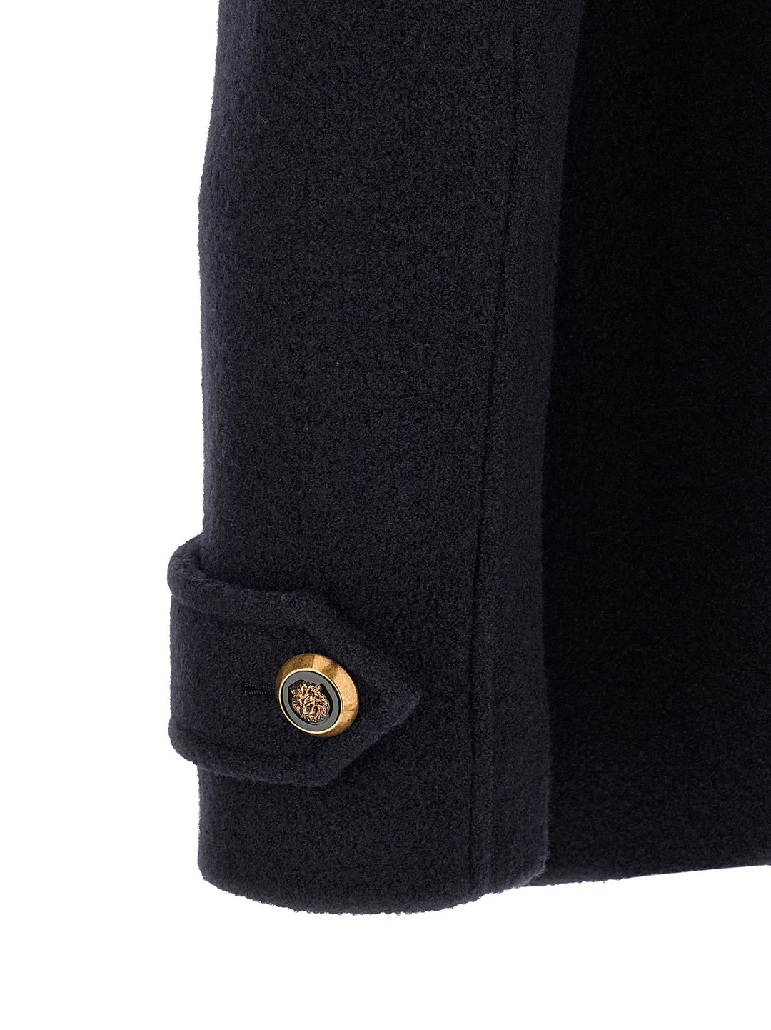 Balmain Wool Caban Trench e Impermeabili - Blu | 449e3db68c53f54448f4a3466144fe0bf796e821