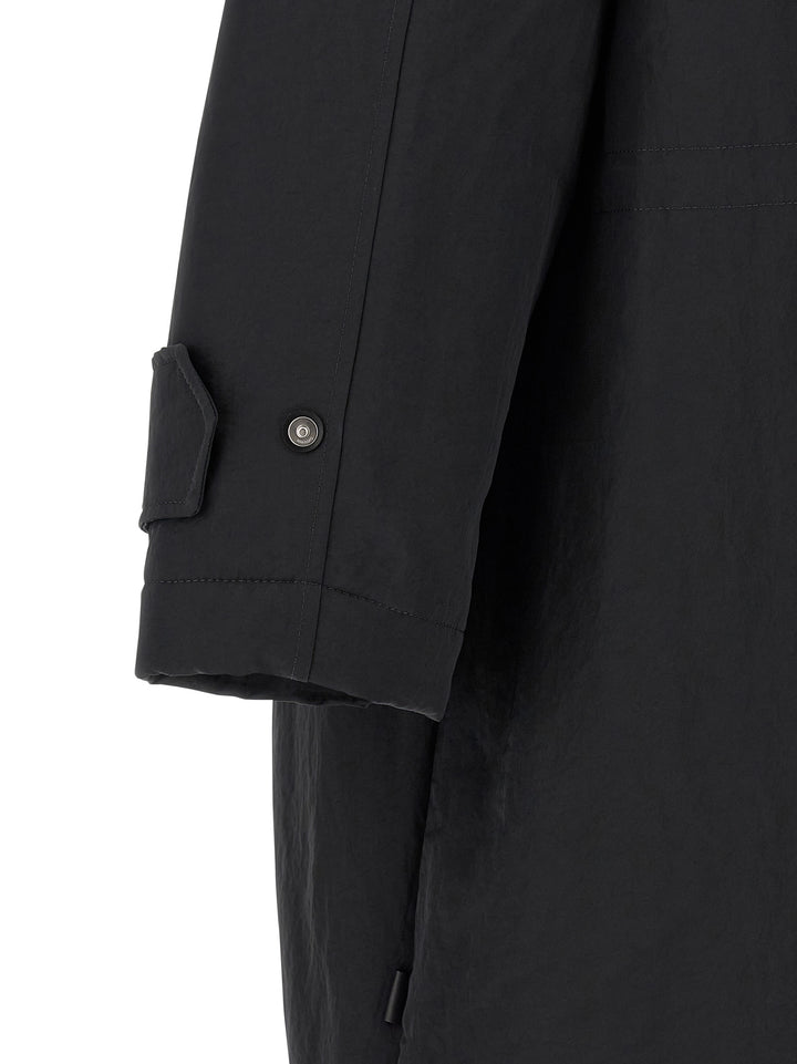 Ami Paris Long Parka Puffer Jackets - Grigio | 4b1834e533444f0e6ac52ca81f352df54d7aa519