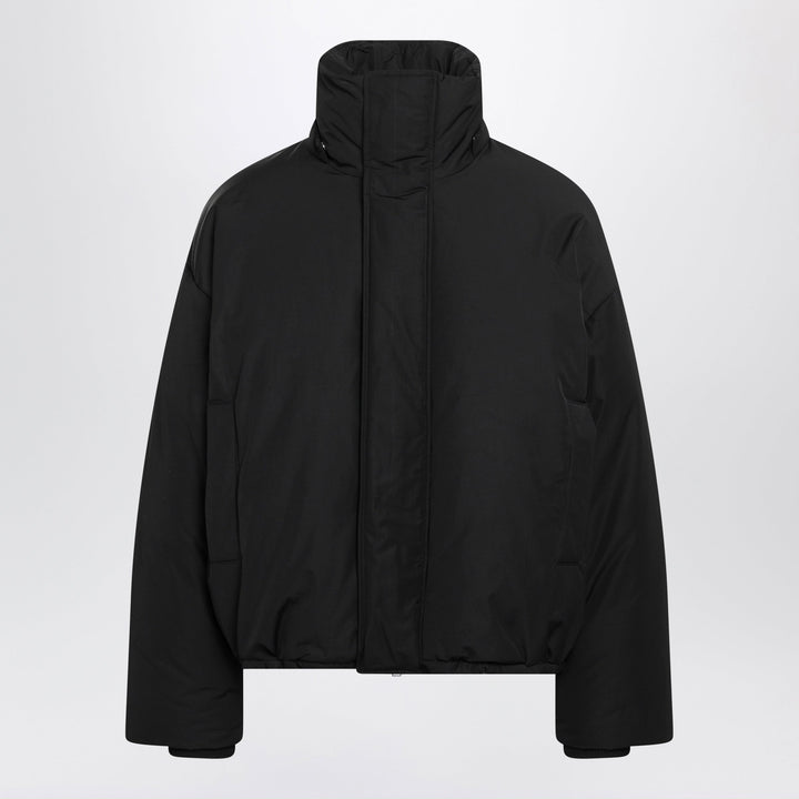 Ami Paris Schwarze gepolsterte Jacke aus Nylon und Baumwolle