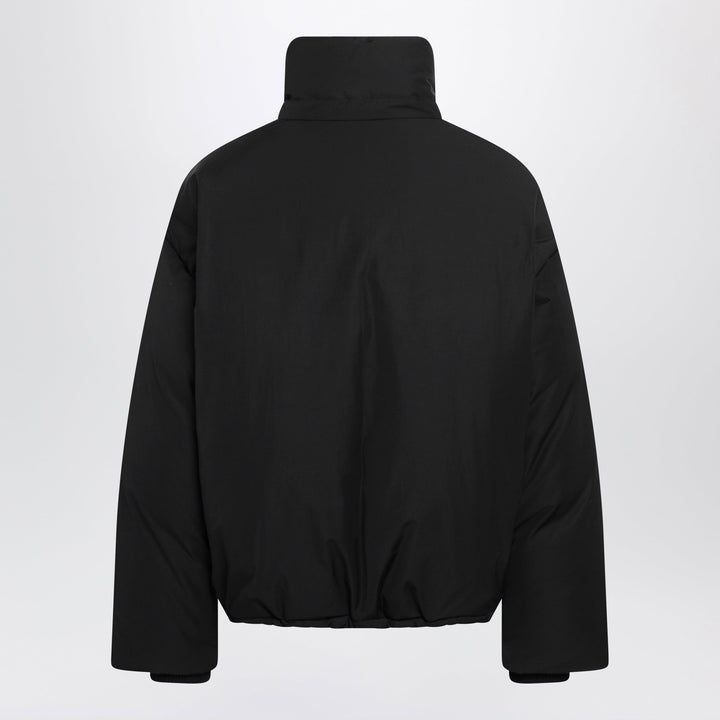 Ami Paris Schwarze gepolsterte Jacke aus Nylon und Baumwolle
