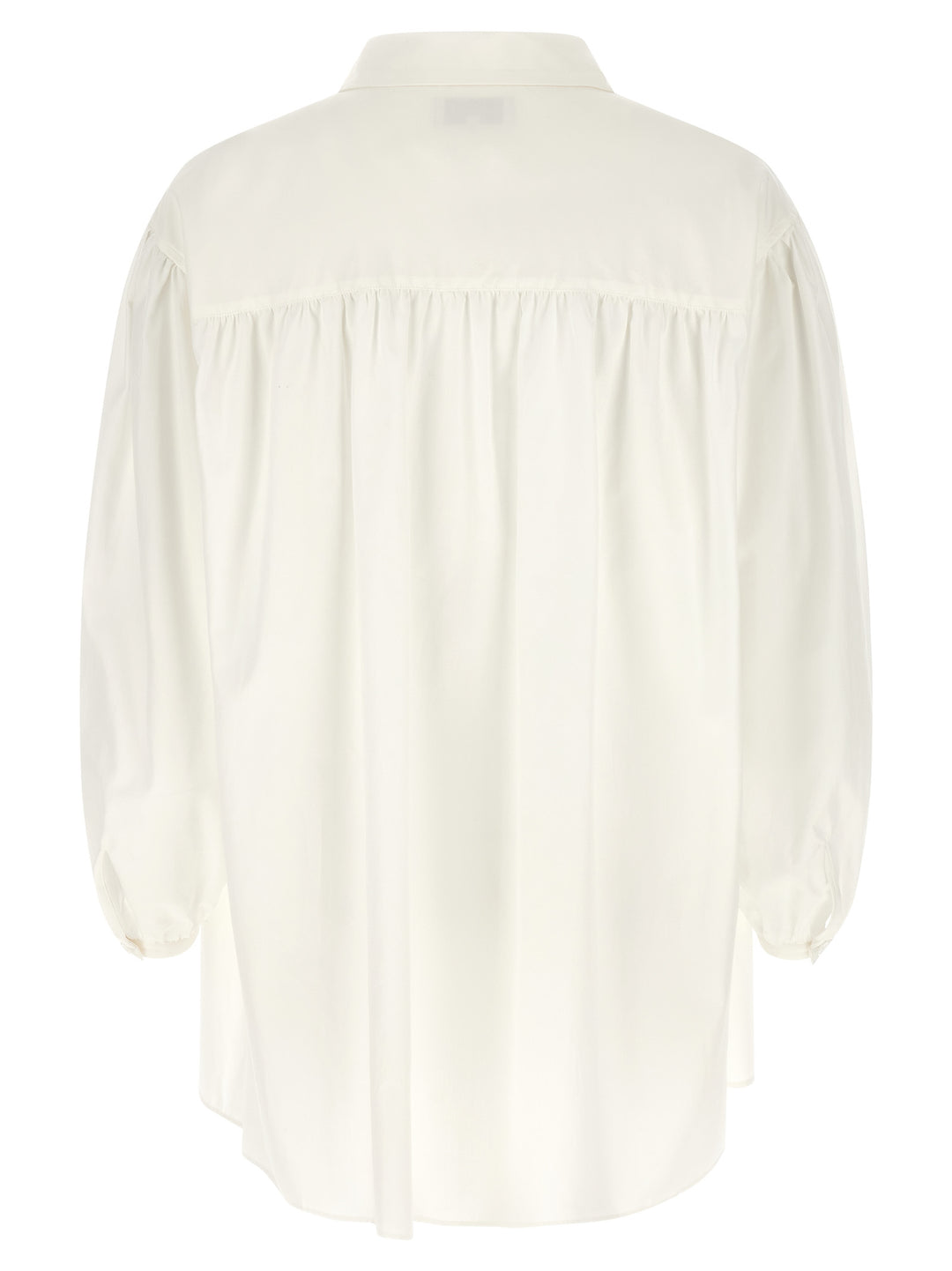 Yohji Yamamoto Frilled Gather Camicie - Bianco | 1ab93e2412675b3afd87dcade7c77e258910aab8