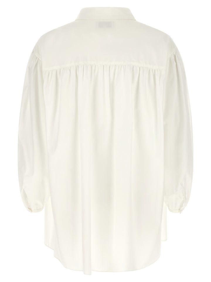 Yohji Yamamoto Frilled Gather Camicie - Bianco | 1ab93e2412675b3afd87dcade7c77e258910aab8