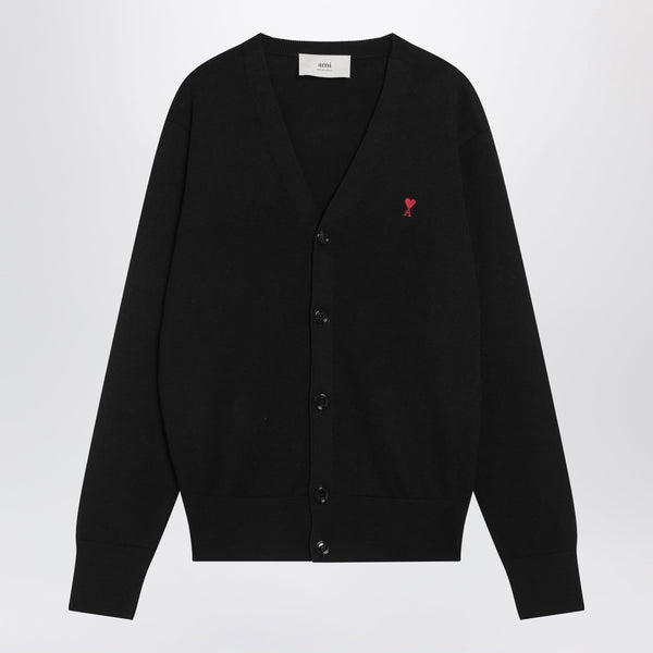 Ami De Coeur Black Wool Cardigan