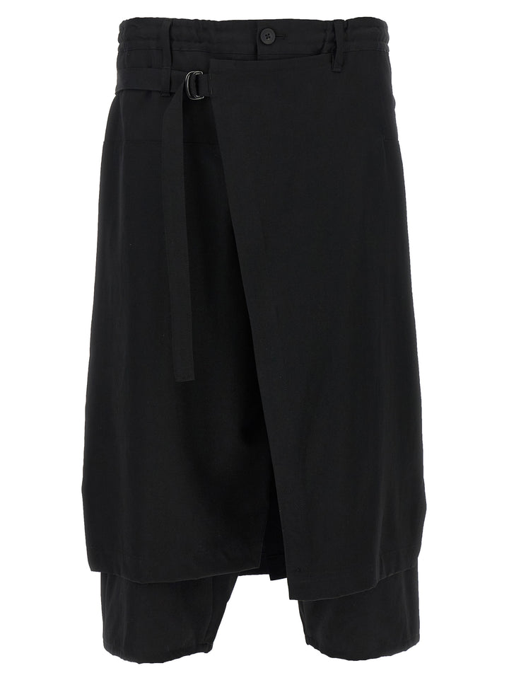 Yohji Yamamoto Standard Wrap Pantaloni - Nero | 36fd5a929b6393fda61ae116f4531a713b130923